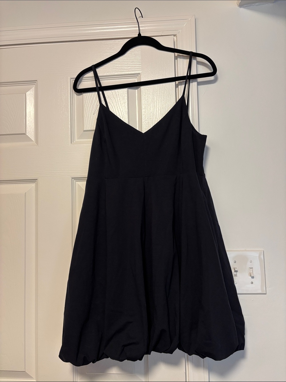 Rebecca Taylor Bubble Hem Black Mini Dress